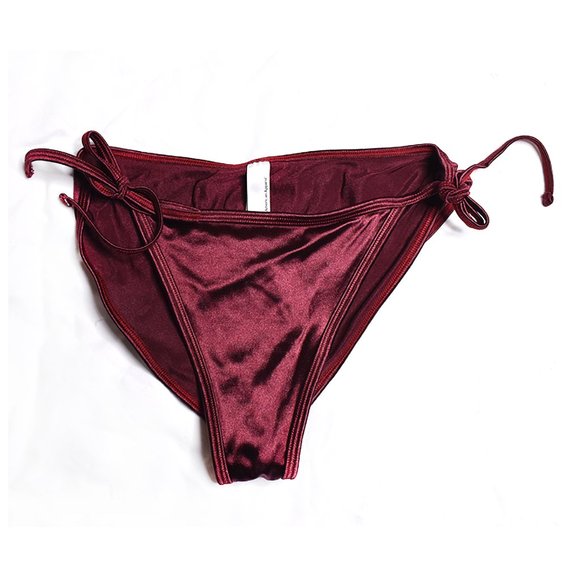 American Apparel Other - [ AMERICAN APPAREL ] Satin Burgundy Bikini Bottom
